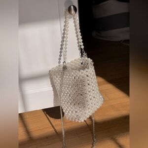 Zara Pearl Bucket Bag, perfect condition